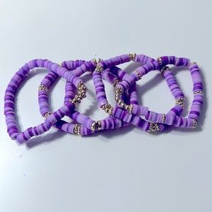 Clay beads bracelets